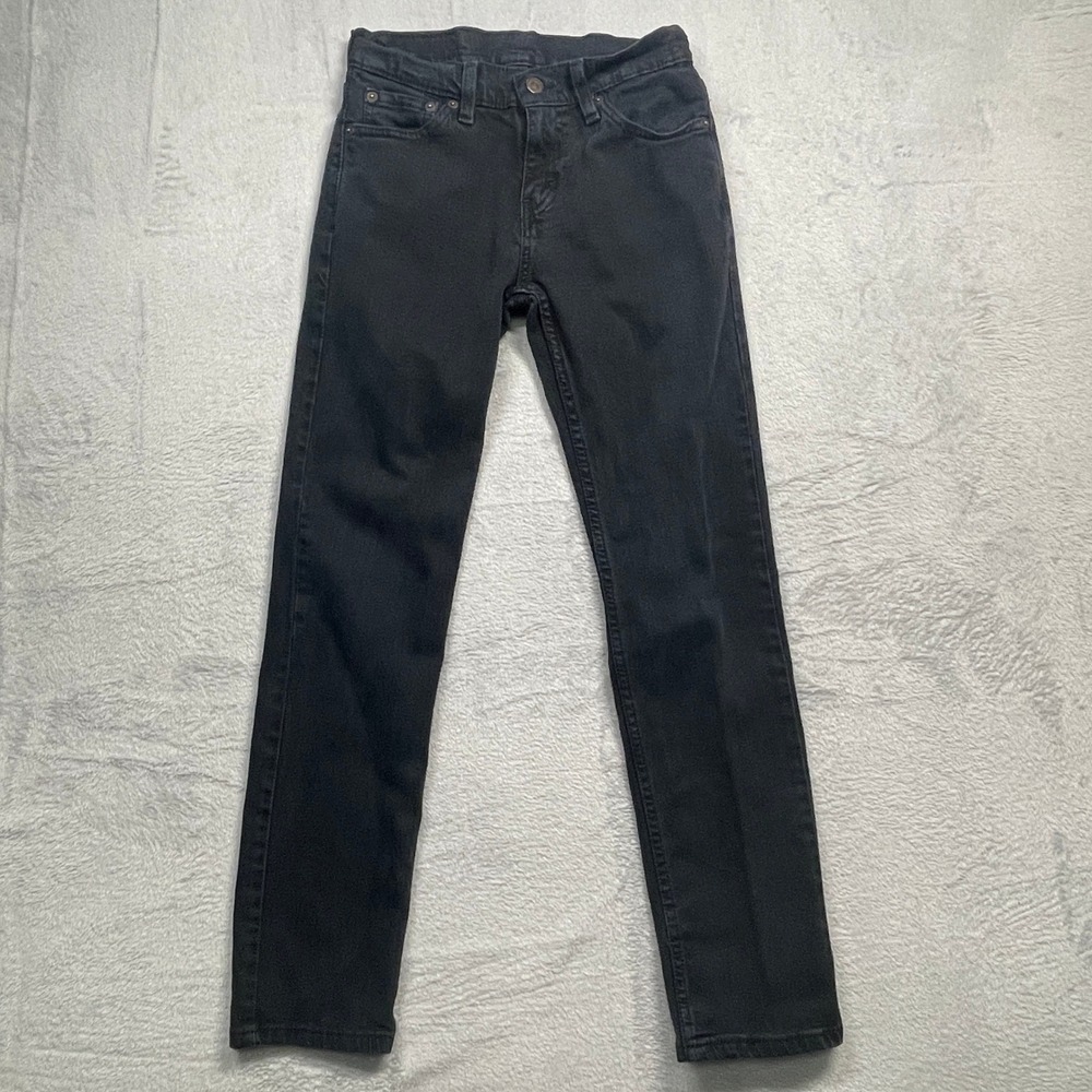 Levi's 511 Slim Fit Jeans Mens 26x29 Black Faded Denim